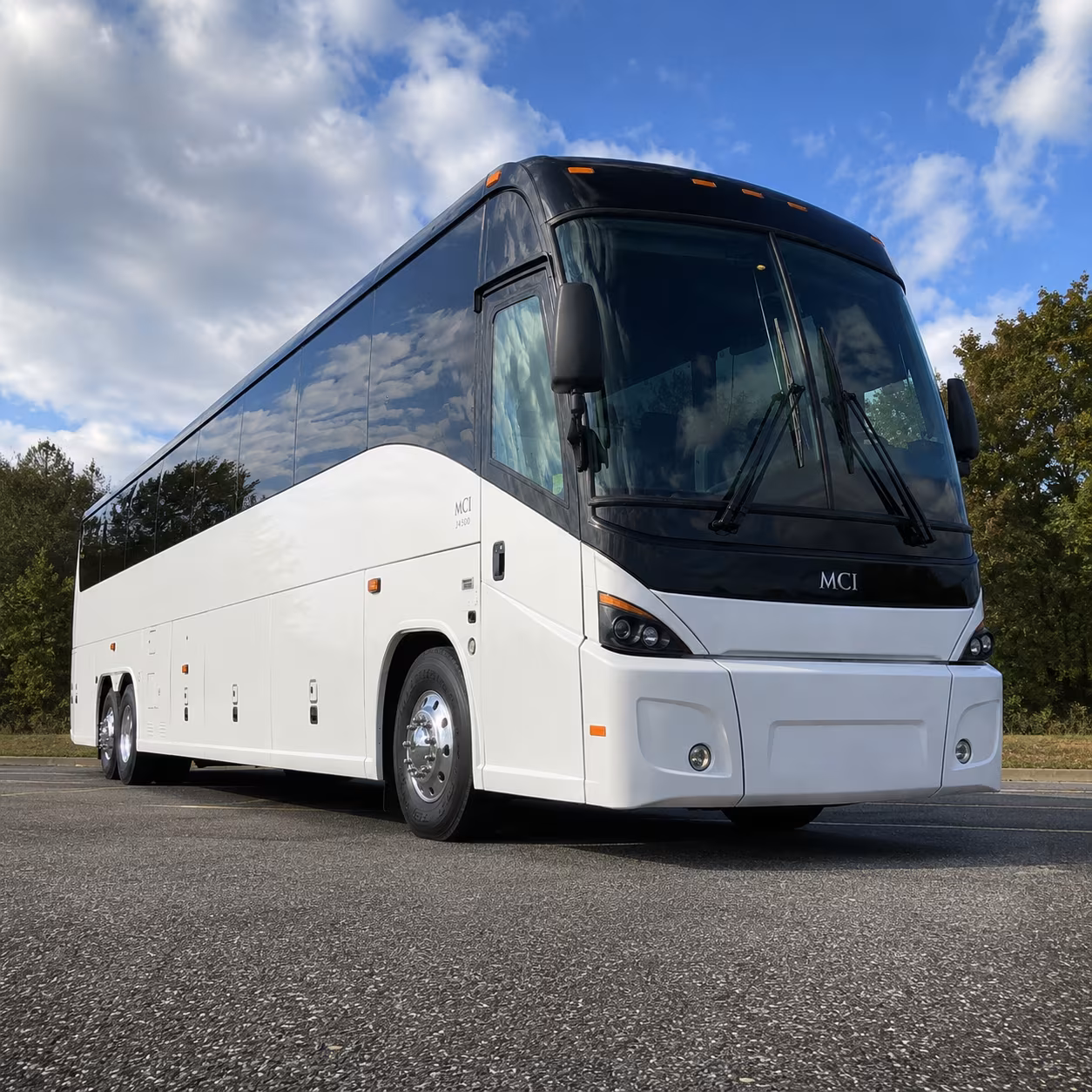 columbia charter bus rental exterior