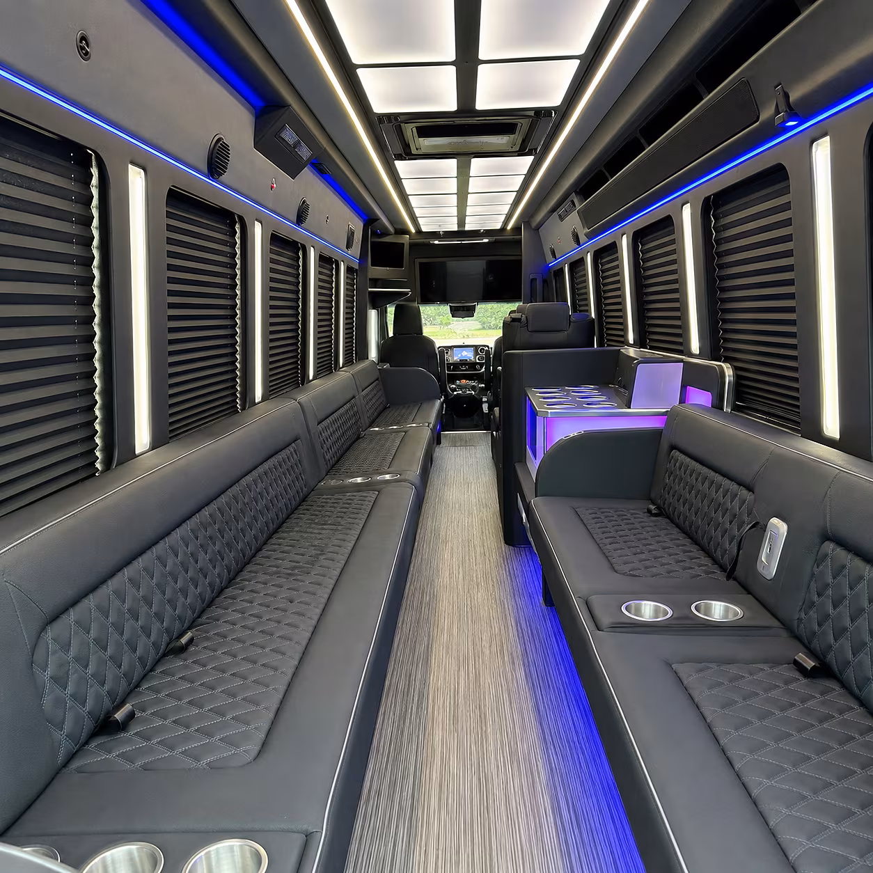 party buses for wine tours through the vista and five points